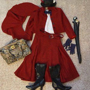 Mary Poppins Wool Suit Coat Costume & Accessories